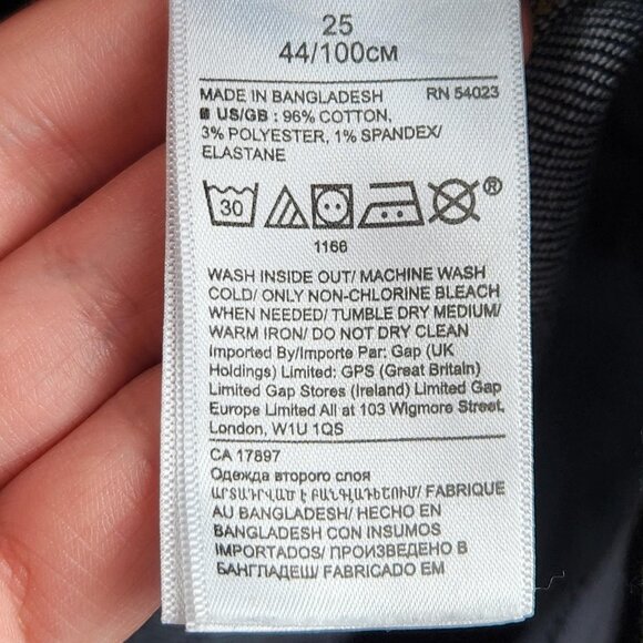 Banana Republic Jeans Womens 25 High Rise Wide Leg Crop Belted Premium Denim - Picture 11 of 11